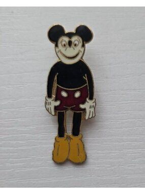 Vintage. " Classic " Mickey Mouse Enamel Lapel Pin 2"